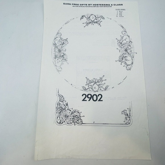 Dogwood Cutwork Placemats & Centerpiece #2902 Tri-Chem Chart Picture To Paint - Picture 4 of 7